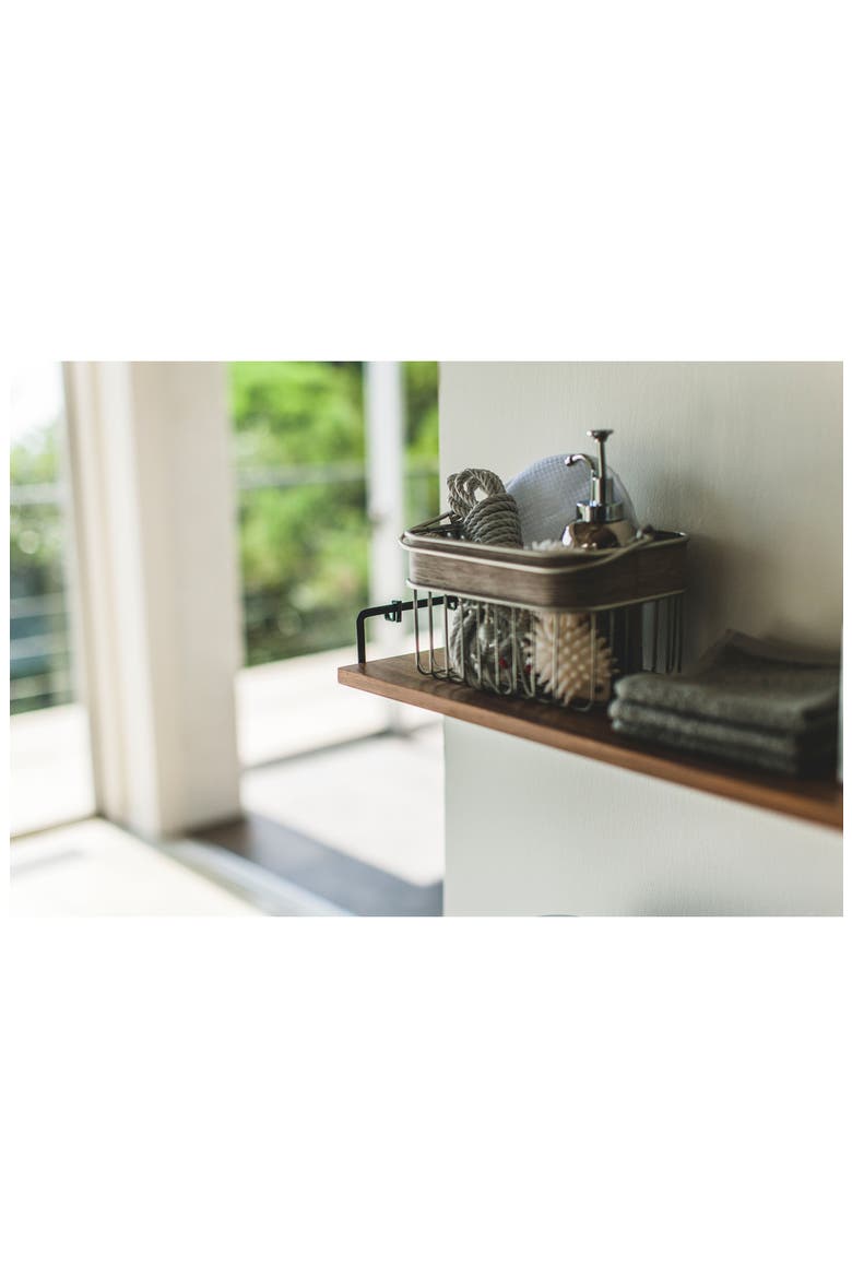 Tower Wood Shelf, Alternate, color, BLACK