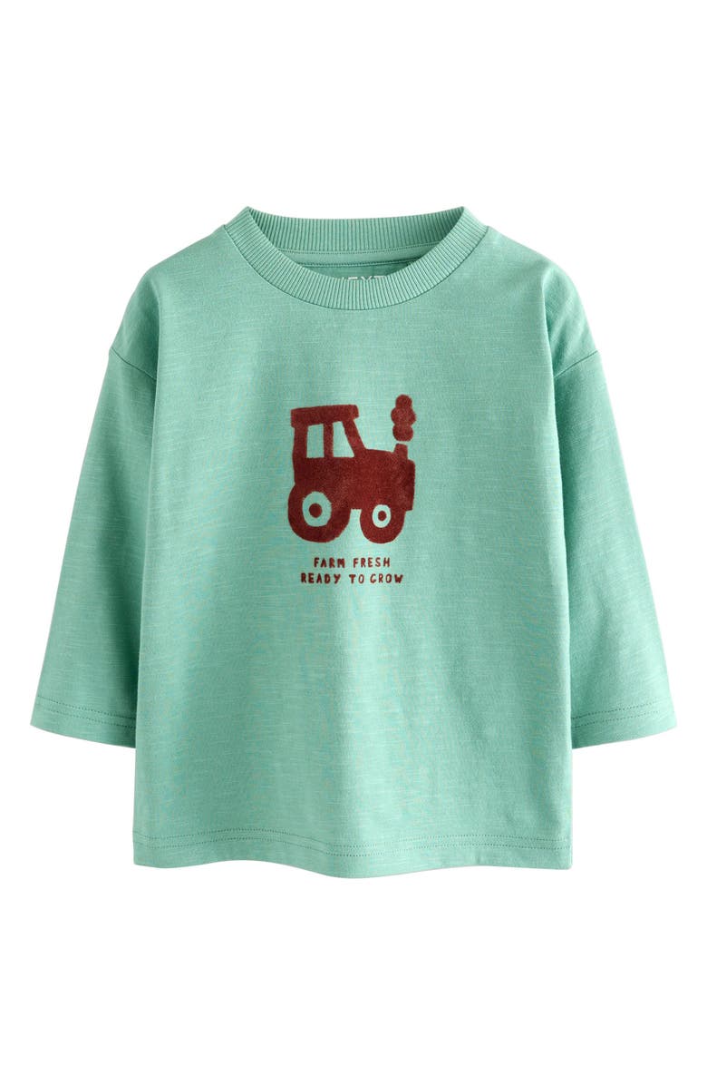 NEXT Kids' 3-Pack Assorted Long Sleeve T-Shirts, Alternate, color, Brown