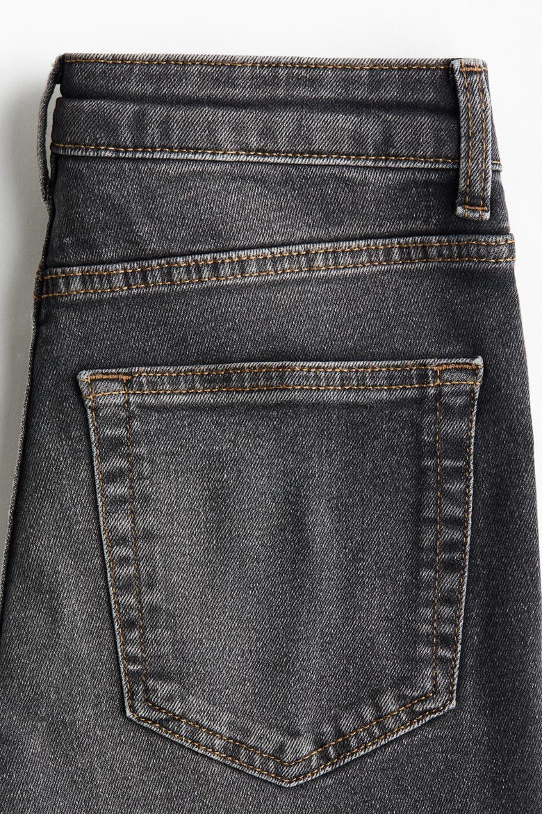 Flared High Waist Jeans, Alternate, color, Dark denim gray