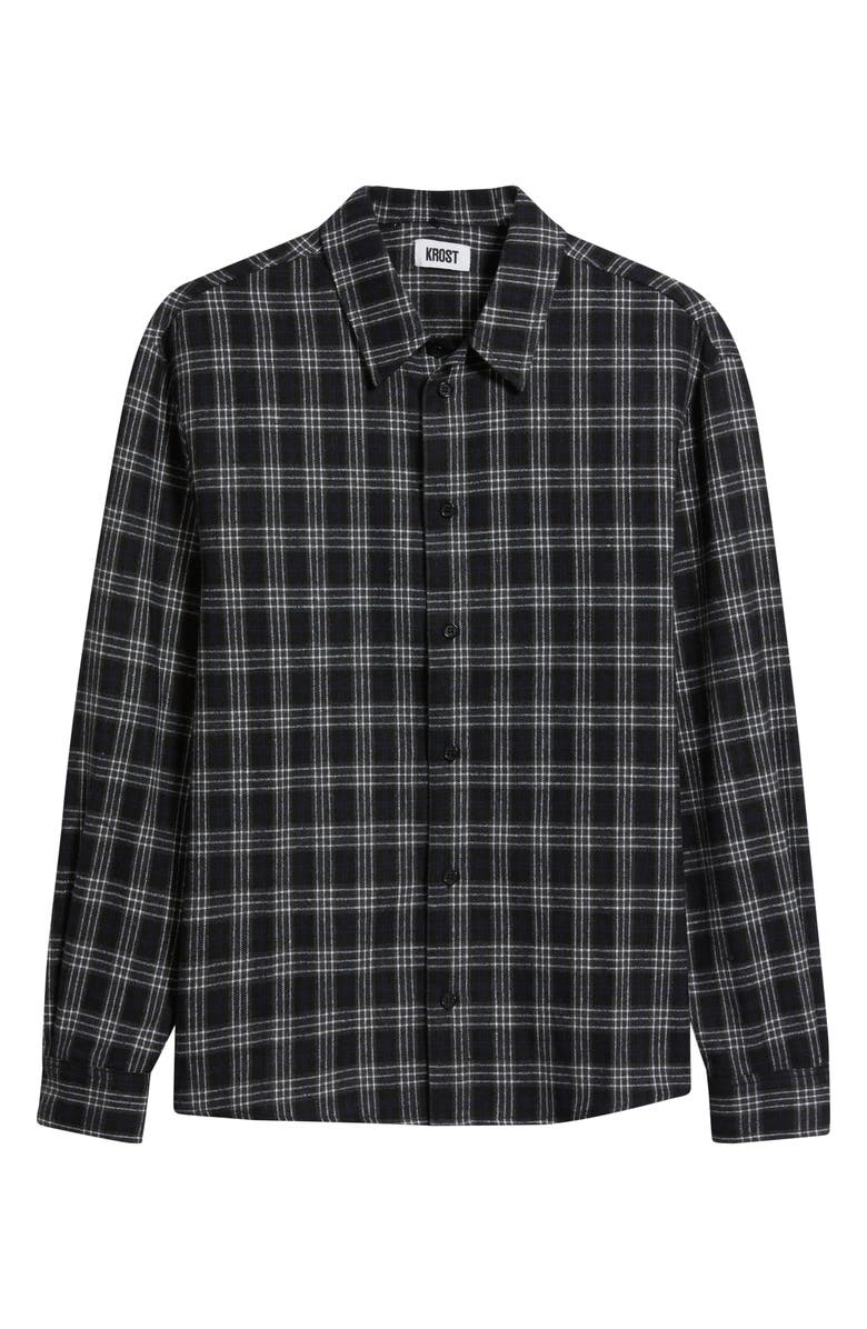 KROST Regular Fit Plaid Flannel Button-Up Shirt, Alternate, color, Blue Multi