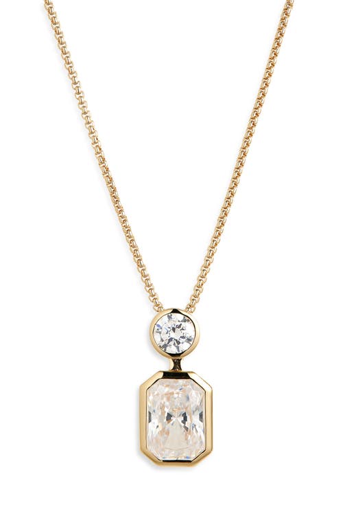 Nadri Brooklyn Cubic Zirconia Pendant Necklace In Gold