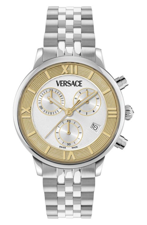 Classic Round Chrono Bracelet Watch, 38mm