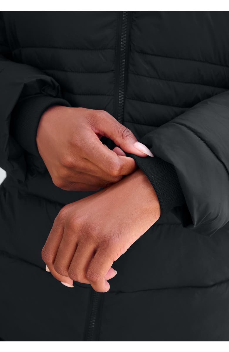 Roaman's Plus Size Lightweight Quilted Jacket, Alternate, color, Dark Charcoal