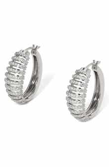 Nadri Juno Pavé Hoop Earrings