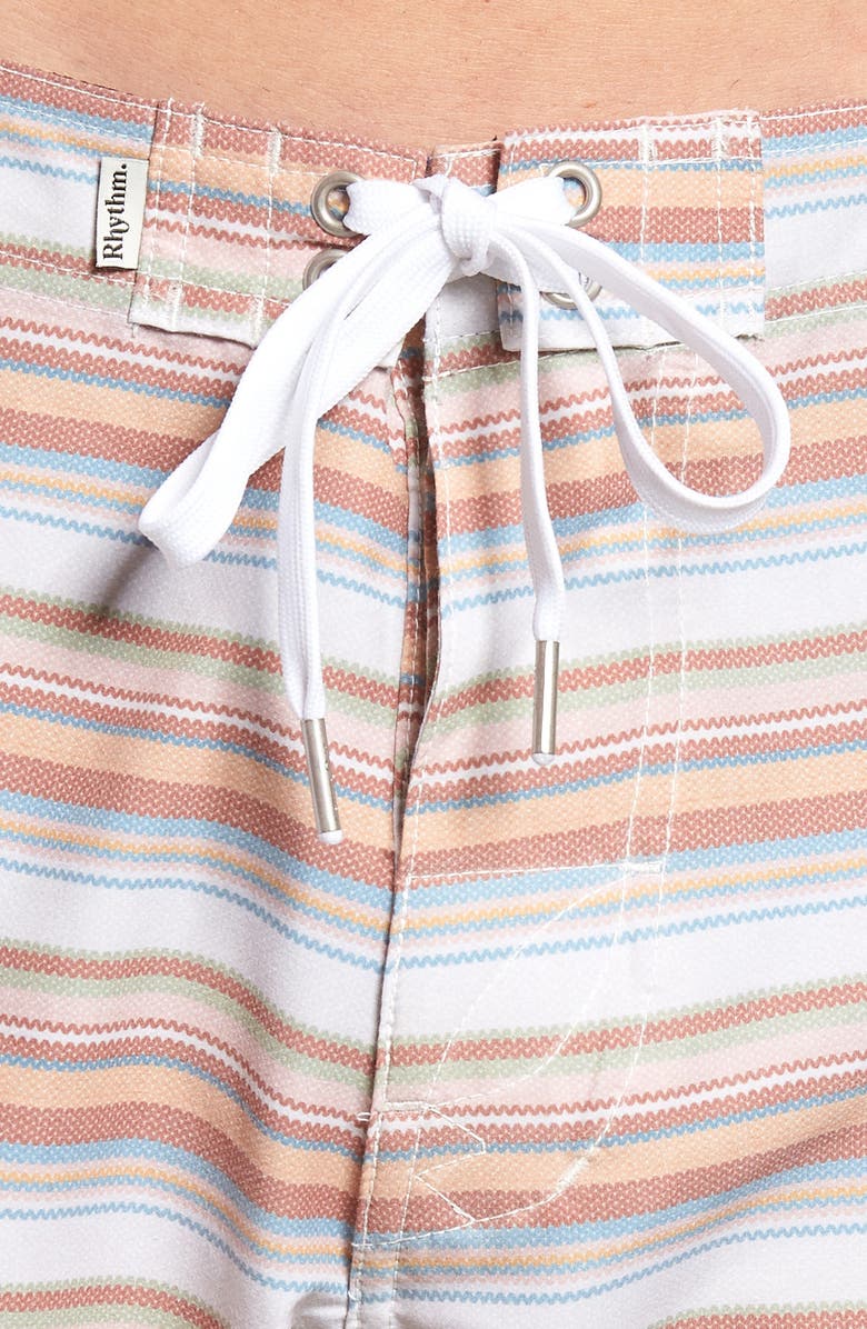 Rhythm Tuscan Stripe Swim Trunks, Alternate, color, 