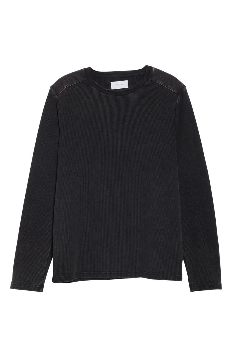 Ovadia Washed Waffle Knit Long Sleeve T-Shirt, Alternate, color,