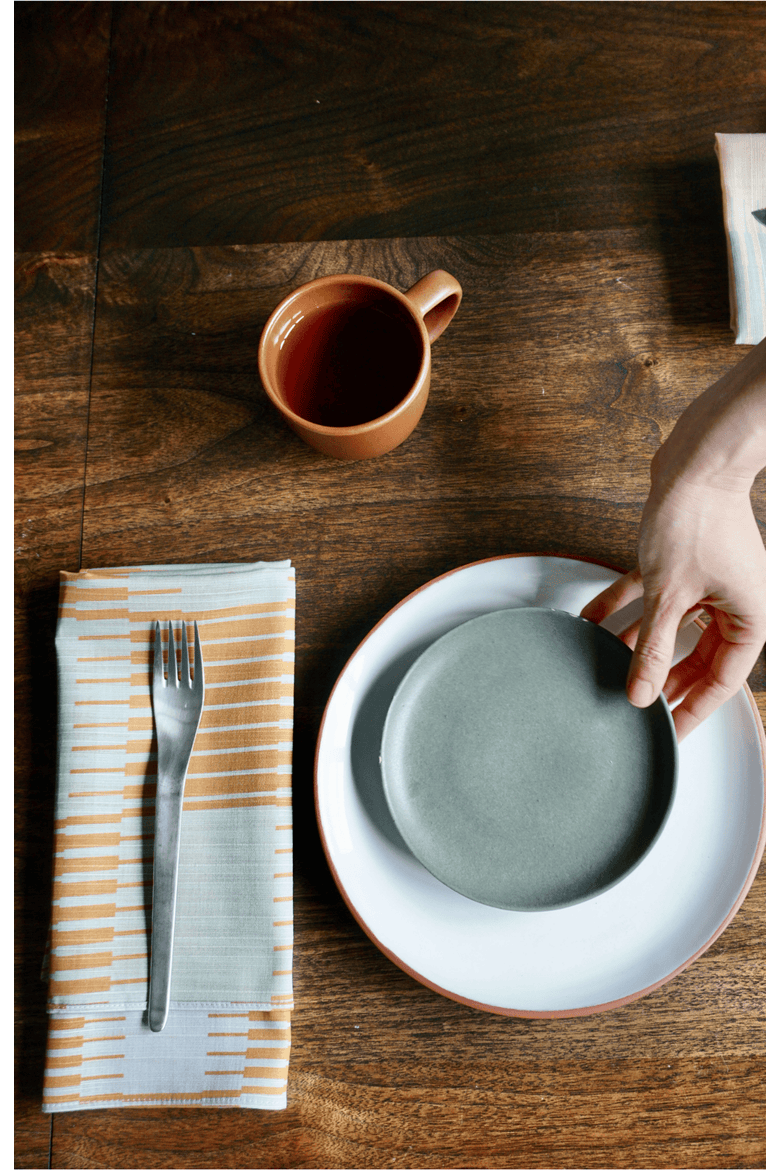 Drift Dinner Napkins - Quiet Season Set of 4, Alternate, color, BAYLEAF