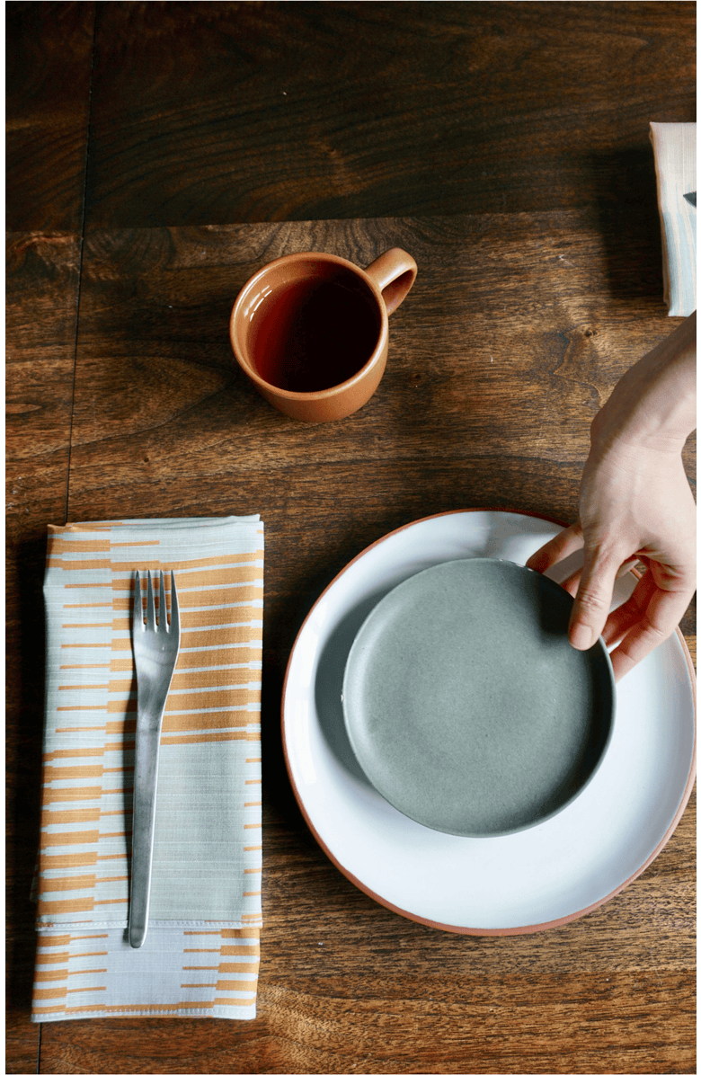 Tortuga Forma Drift Dinner Napkins - Quiet Season Set of 4, Alternate, color, Bayleaf