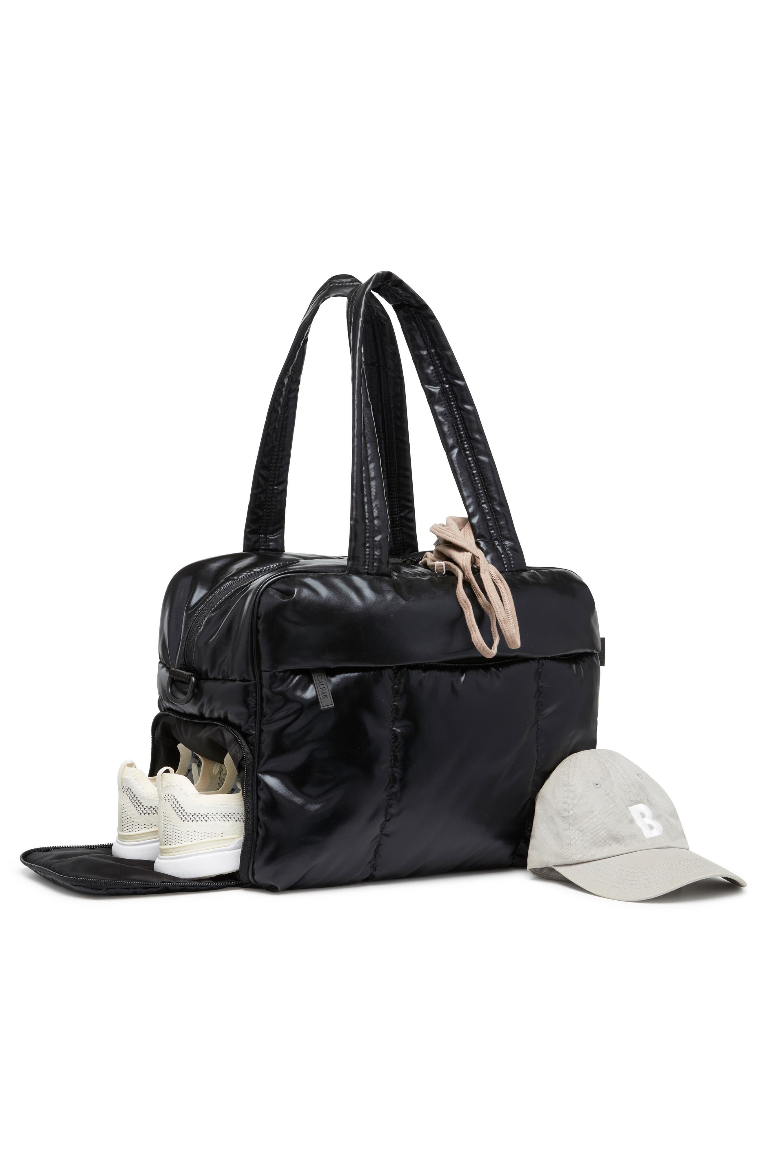 Luka Soft Side Duffle Bag, Alternate, color, BLACK