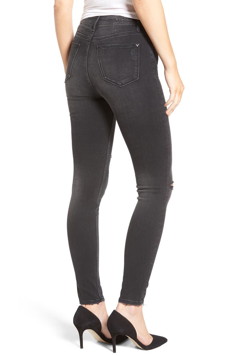 Vigoss Ace Ripped Super Skinny Jeans, Alternate, color, 