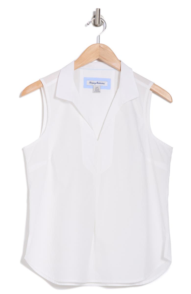 Tommy Bahama Oceana Sleeveless Poplin Top, Alternate, color, 