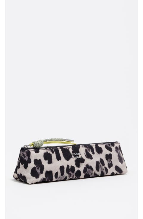 Gray Leopard Print Nylon Case