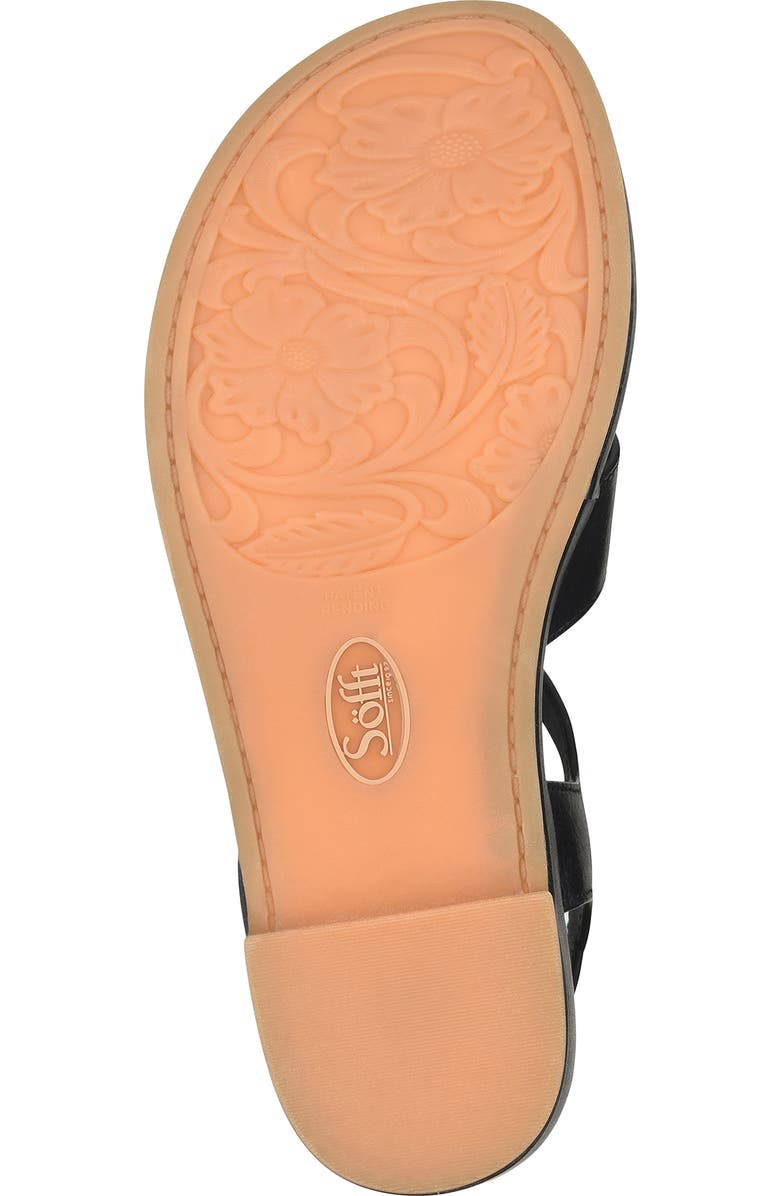 Söfft Capri Ankle Strap Platform Sandal, Alternate, color, Black/ Black Leather