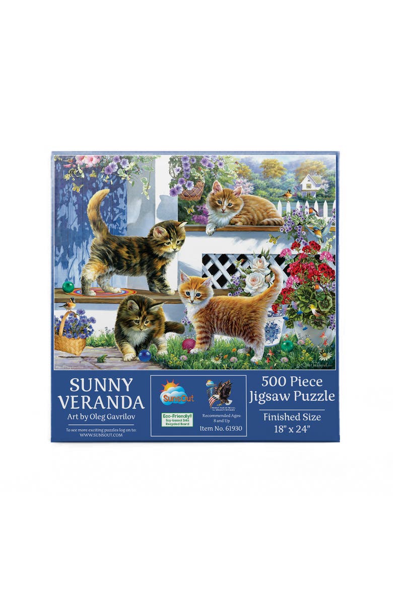 Sunsout Sunny Veranda 500 piece Jigsaw Puzzle for Adults, Alternate, color, Multicolor