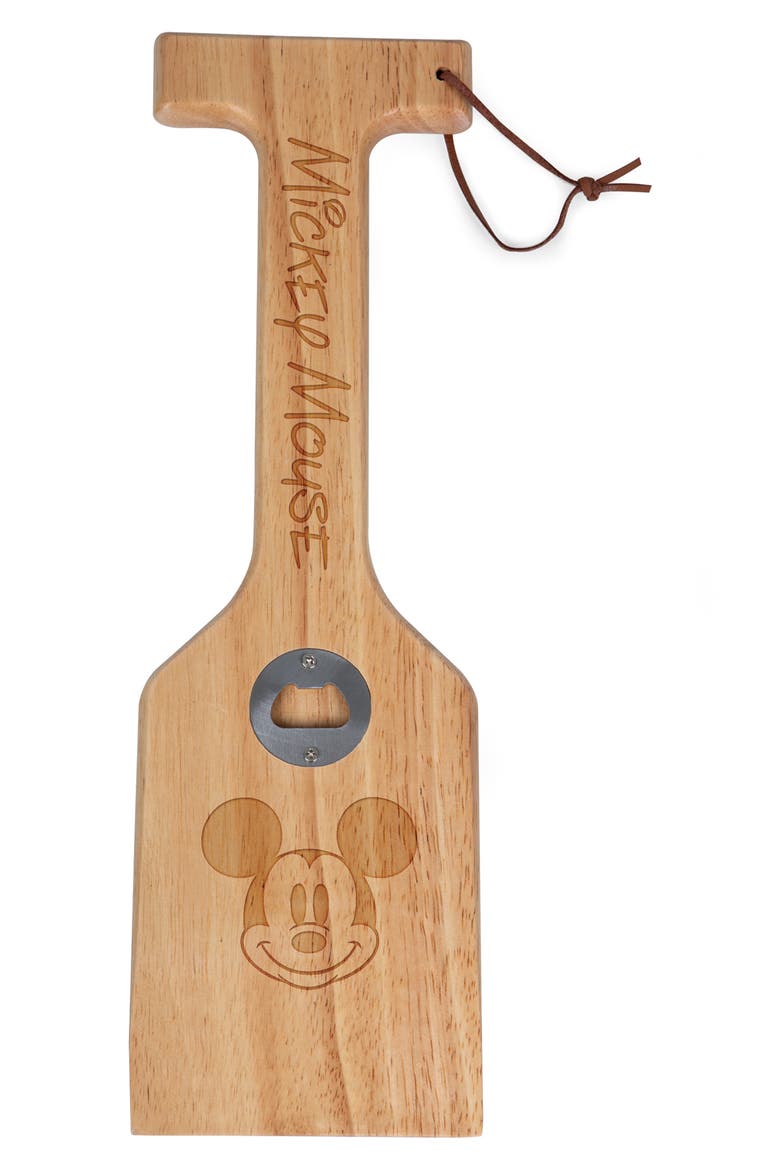 x Disney® Mickey Mouse Wooden Grill Cleaner, Main, color, BROWN