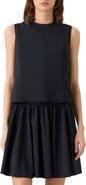 Akris punto Sleeveless Mixed Media Dress