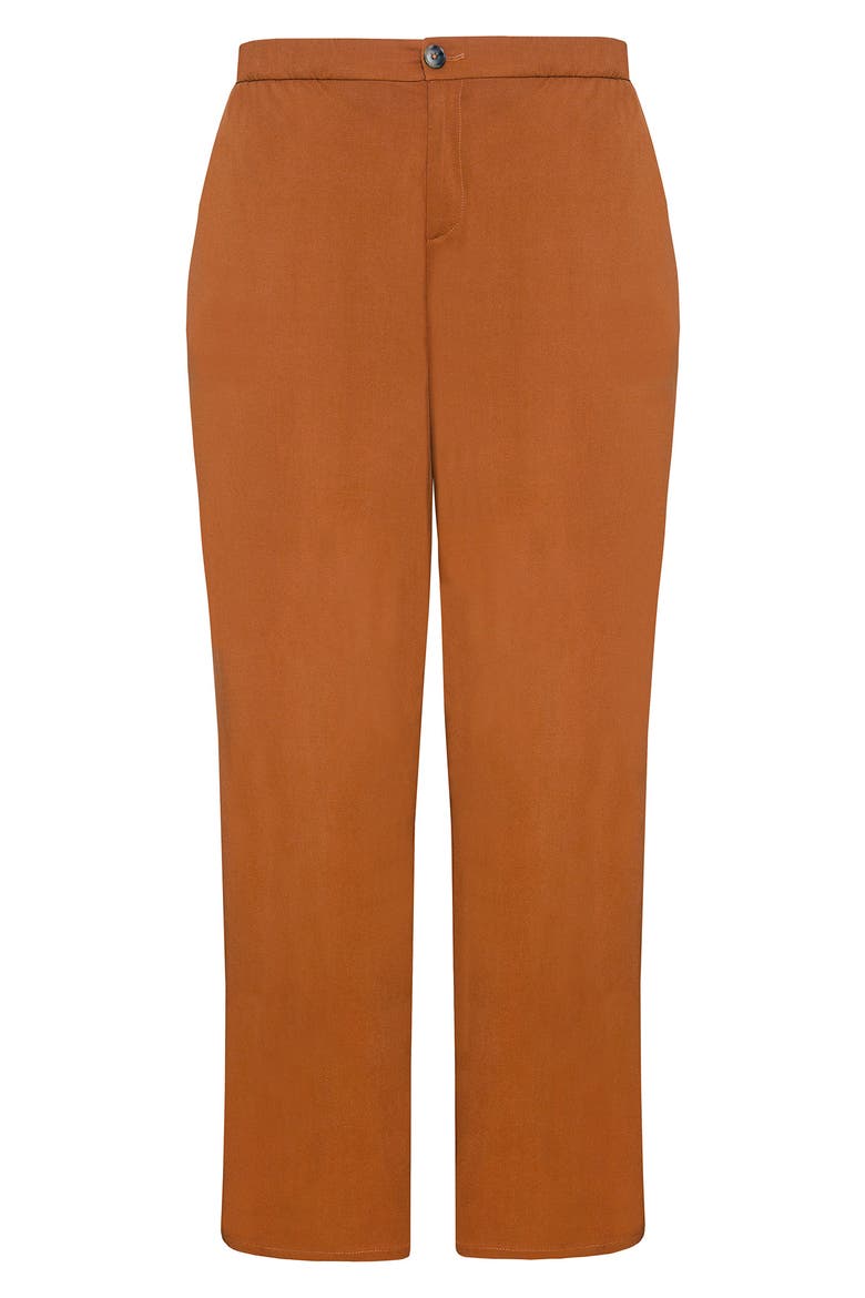 Avery Wide Leg Pants, Alternate, color, BURNT CLAY