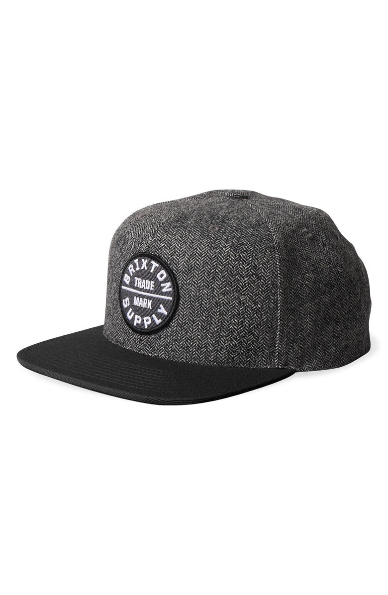 Brixton Oath III Herringbone Trucker Hat, Main, color,