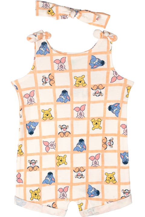 Winnie the Pooh Sleeveless Romper and Headband Set