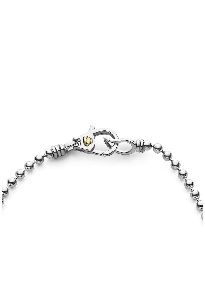 Caviar Icon Single Strand Bracelet, Alternate, color, SILVER