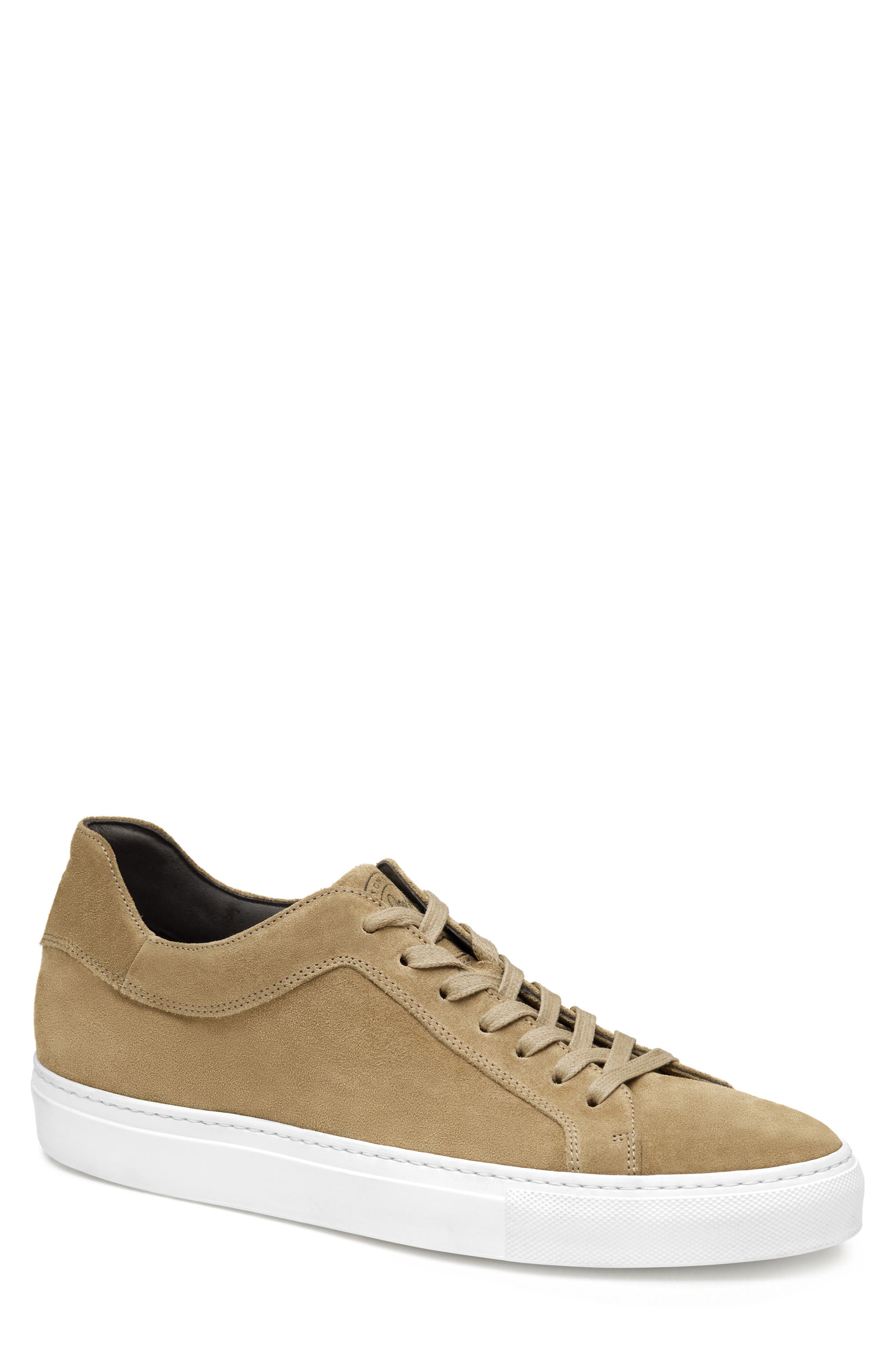 Johnston 
Murphy Jared Lace-to-Toe Sneaker, Main, color, Taupe Italian Suede