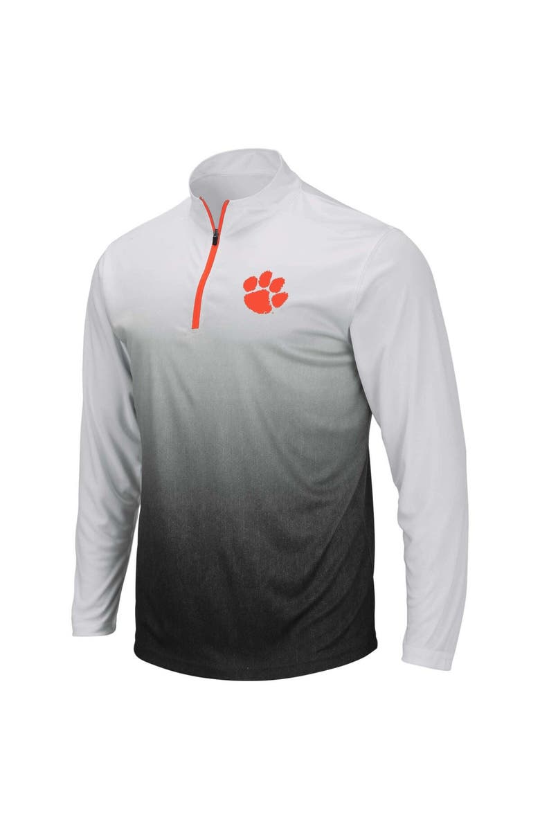 COLOSSEUM Men's Colosseum Gray Clemson Tigers Magic Team Logo Quarter-Zip Jacket, Main, color, Gray