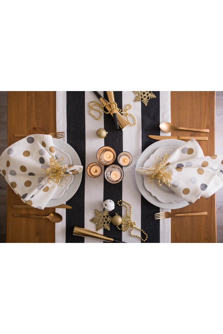 Metallic Print Cotton Napkin Set/6, Alternate, color, Confetti