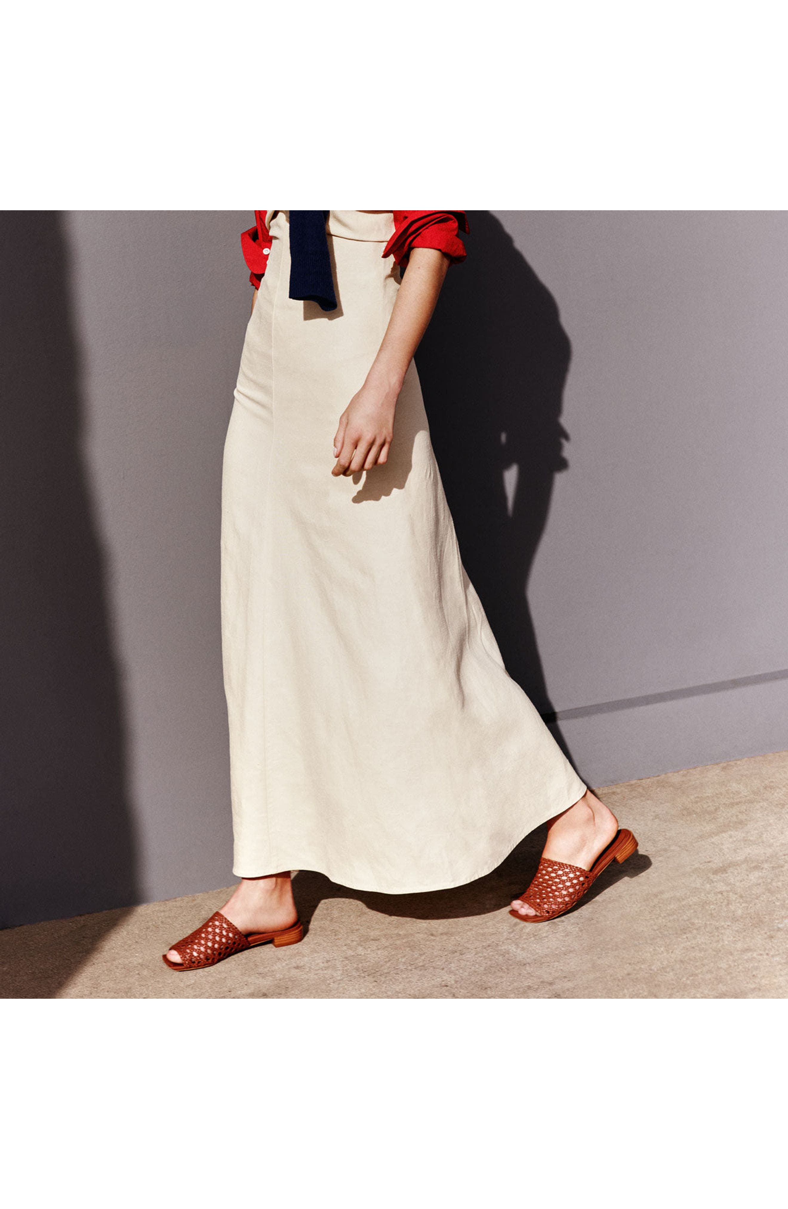 MARION PARKE Sabrina Flat Sandal Nappa, Alternate, color, 