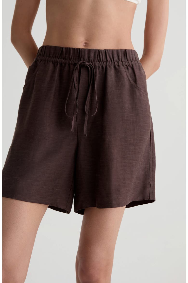 Century Drawstring Shorts, Alternate, color, OAK BARREL