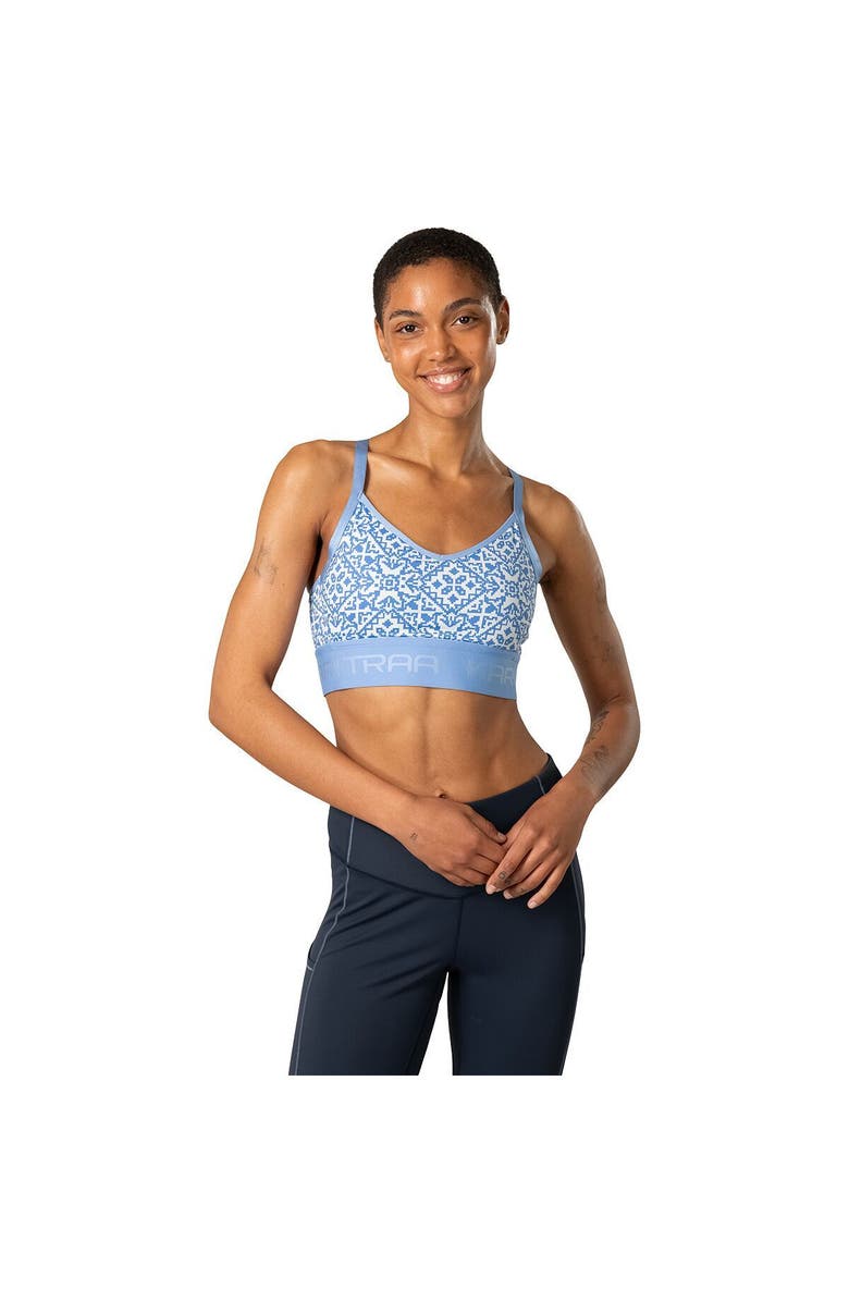 Kari Traa Froya Printed Sports Bra - Women's, Main, color, Sea