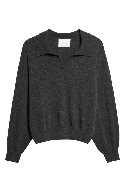 Katriel Cashmere Polo Sweater