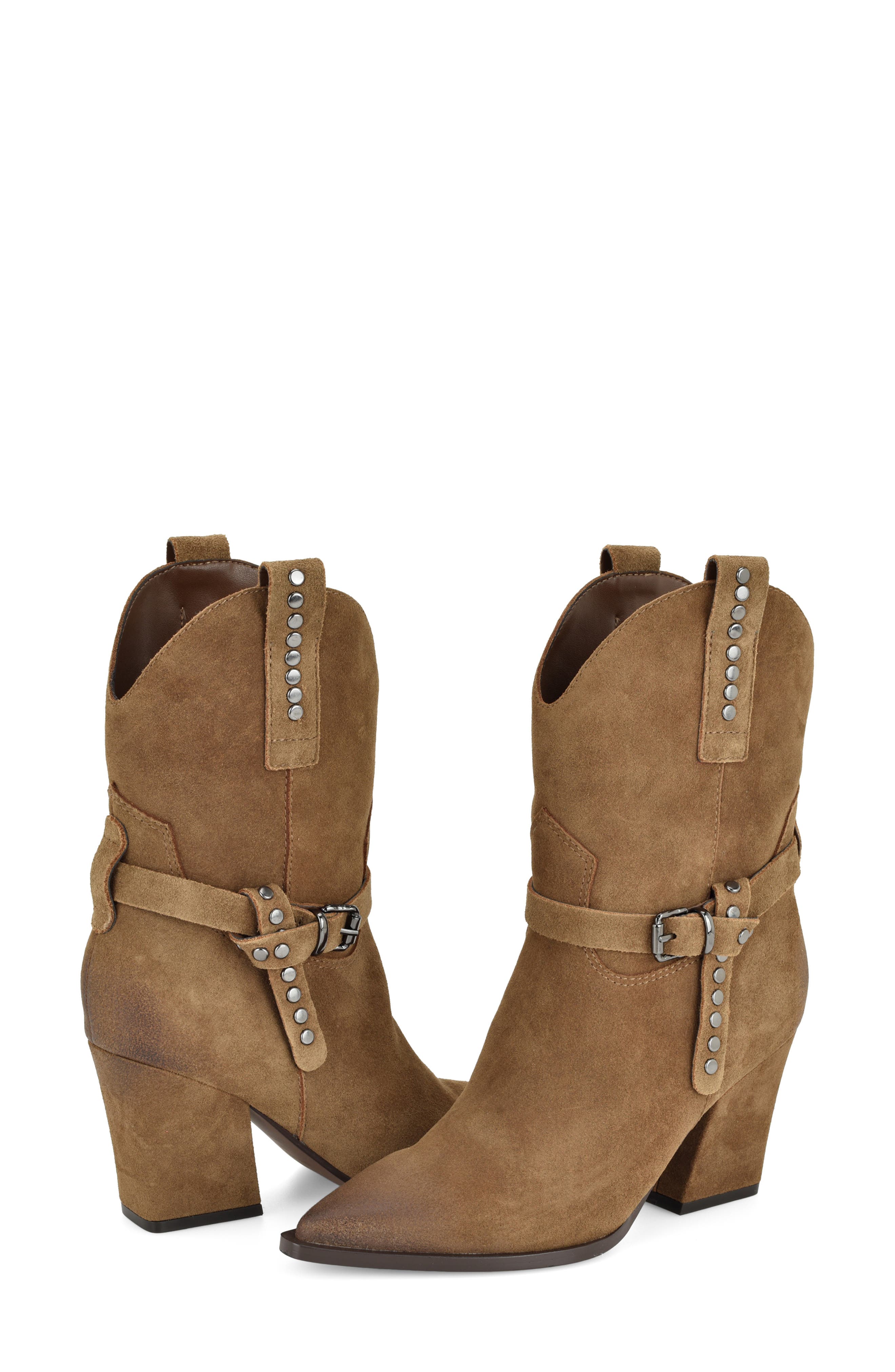 Weslie Western Boot, Alternate, color, MEDIUM BROWN