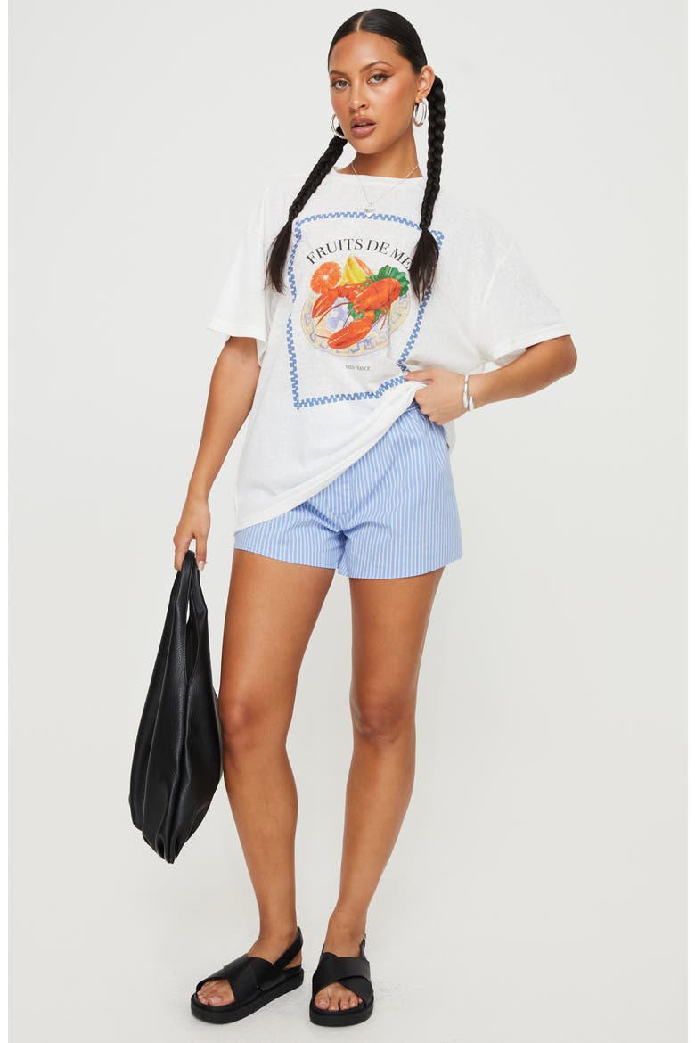 Larry Lobster Oversize Graphic T-Shirt, Alternate, color, WHITE