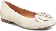 Petula Flower Embellished Flat