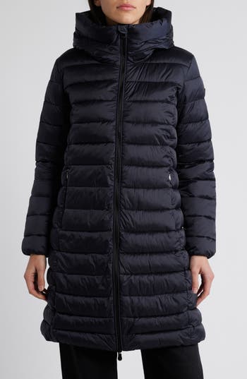 Save The Duck Saffron Water Repellent Hooded Quilted Puffer Coat