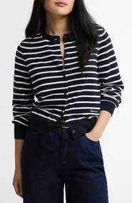 Barbour Baiton Stripe Cotton Cardigan