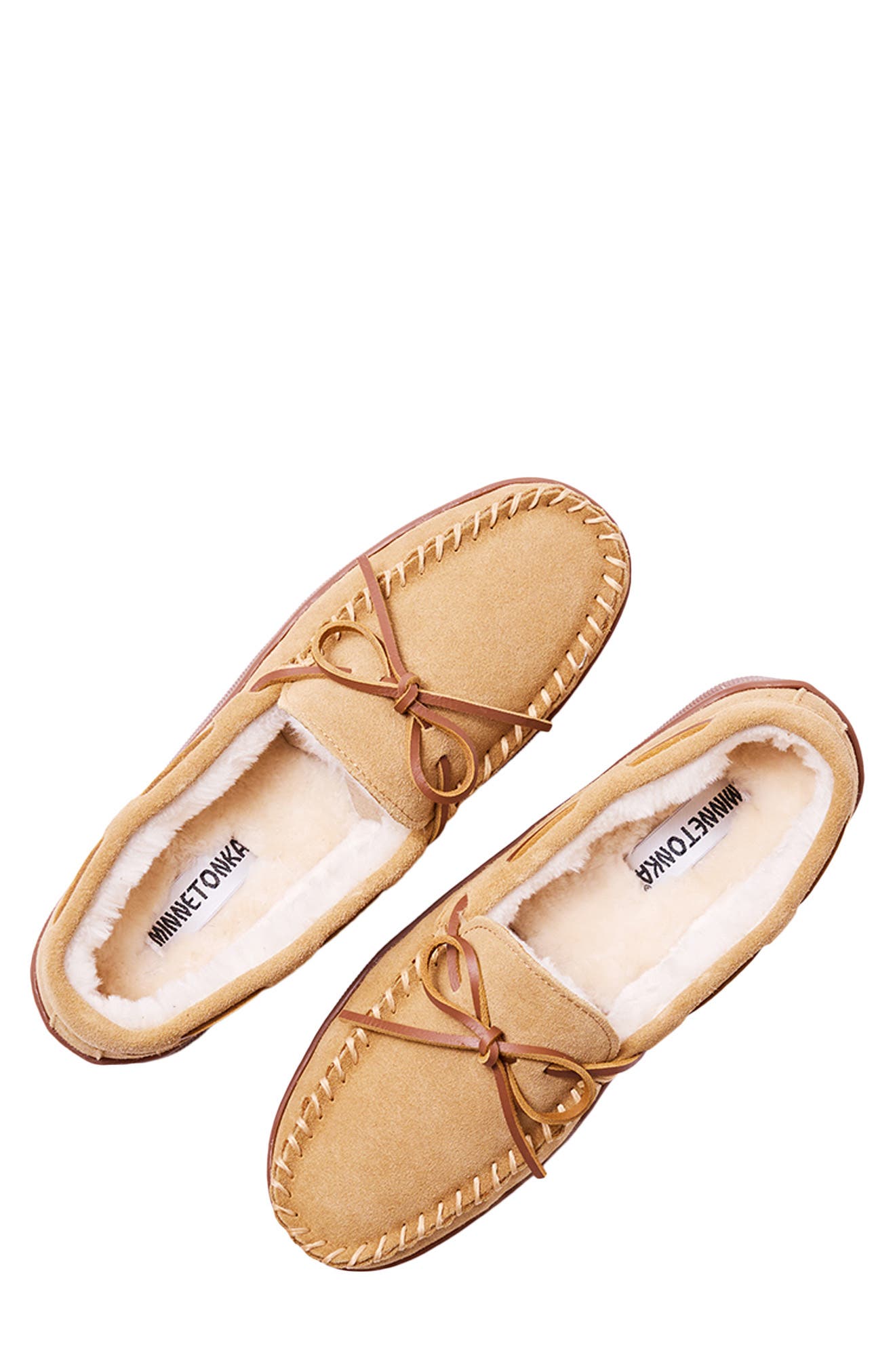 Lined Hardsole Slipper, Alternate, color, TAN SUEDE