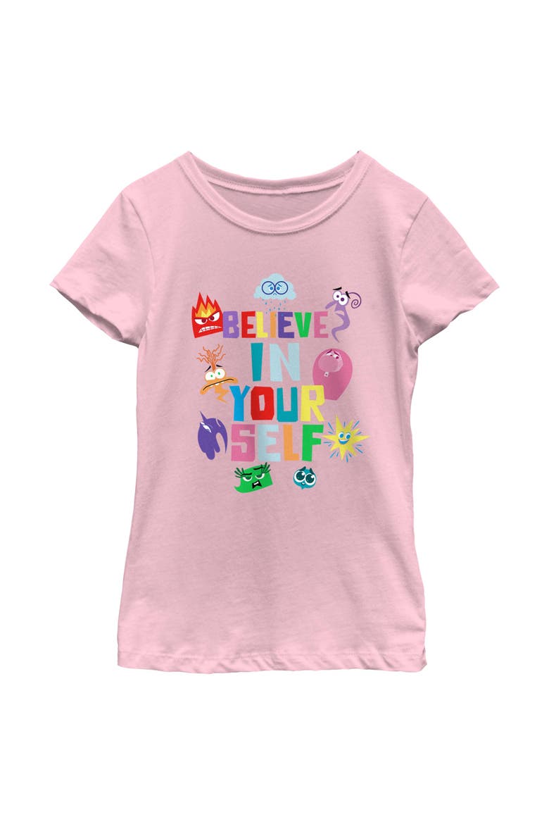 Girl's Inside Out 2 Believe In Your Self  Graphic T-Shirt, Main, color, Light Pink