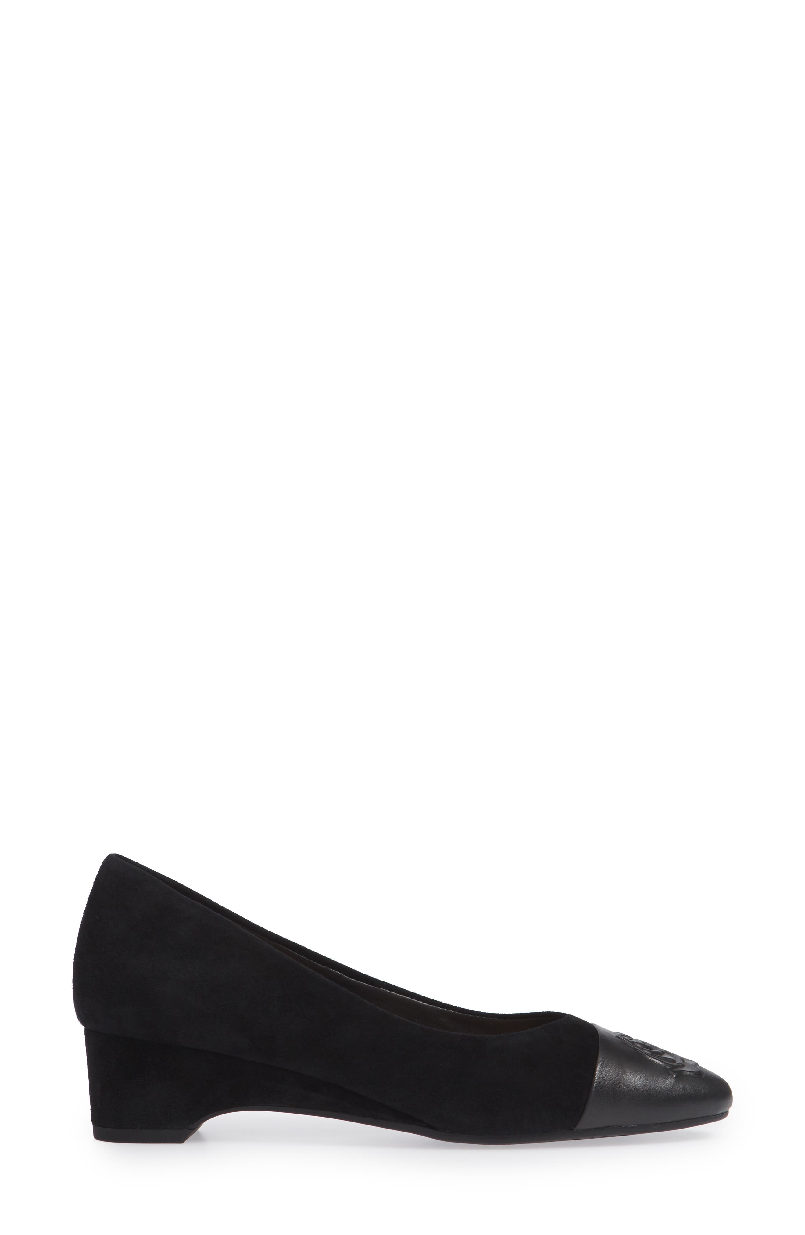 Taryn Rose Babe Cap Toe Pump, Alternate, color, 
