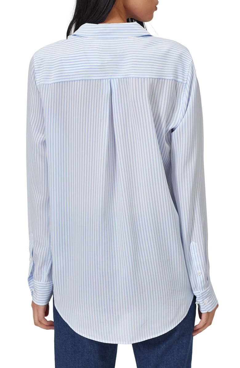 Equipment Essential Stripe Silk Shirt, Alternate, color, 