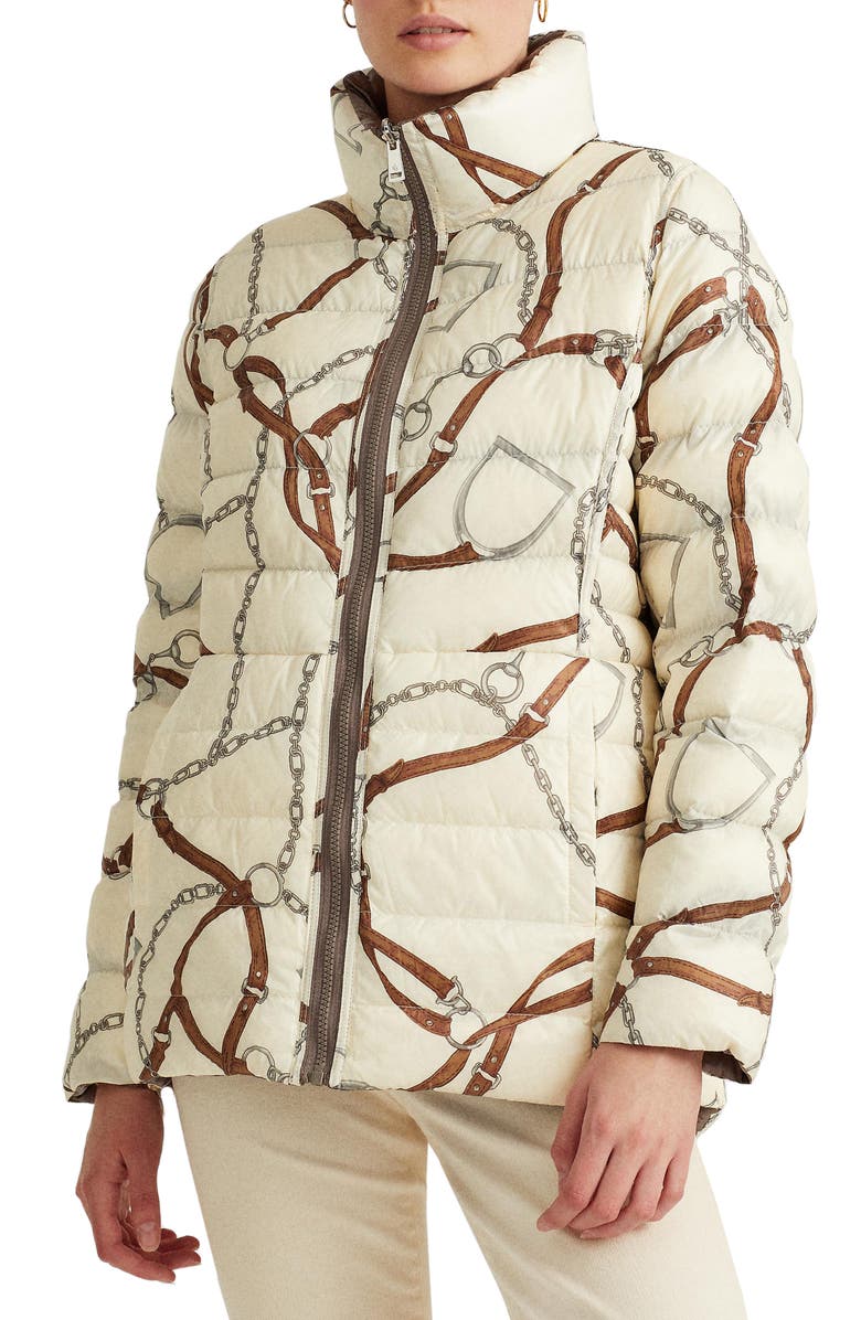 Lauren Ralph Lauren Reversible Down Puffer Coat, Alternate, color,