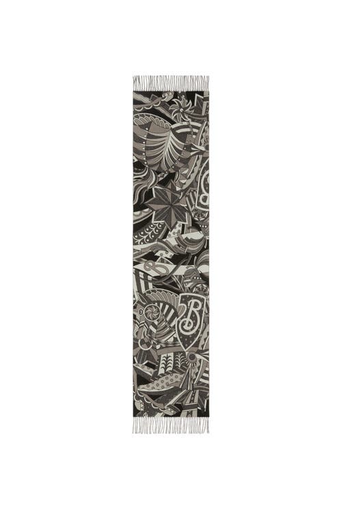 BURBERRY BURBERRY CAROUSEL EKD CASHMERE SCARF
