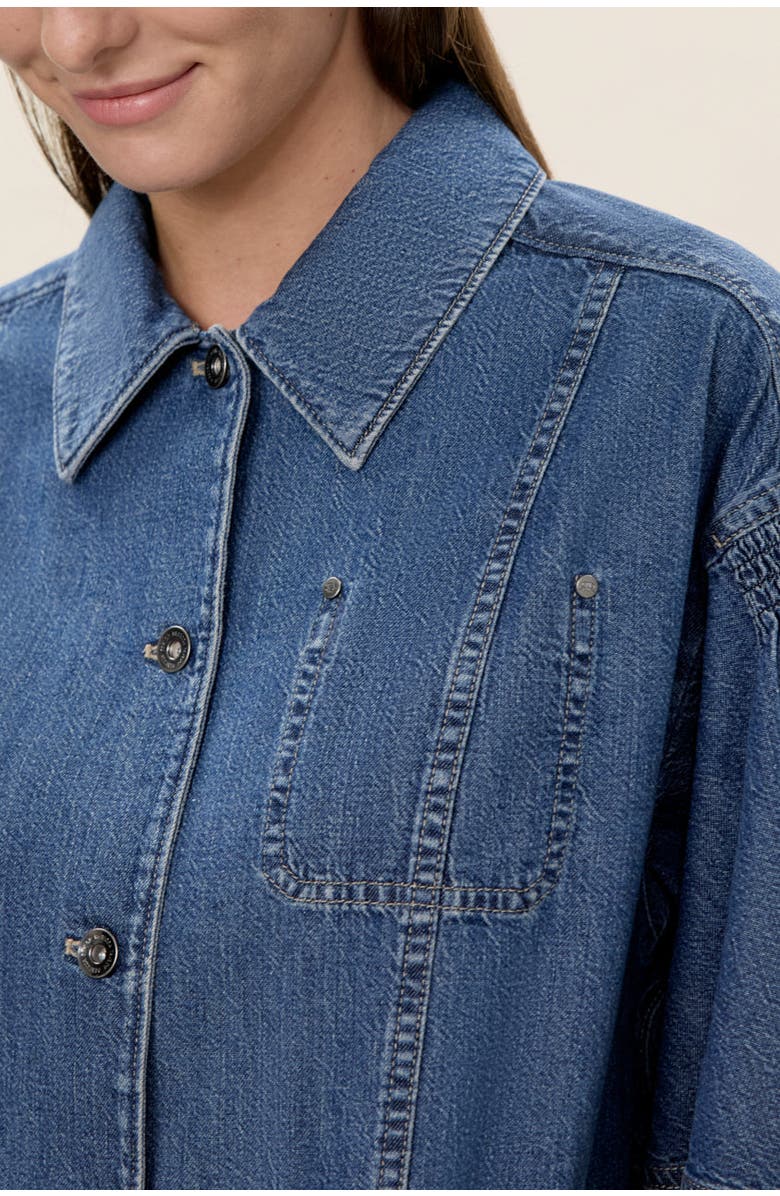 Rebecca Taylor Edith Shirt Jacket, Alternate, color, Edith Indigo