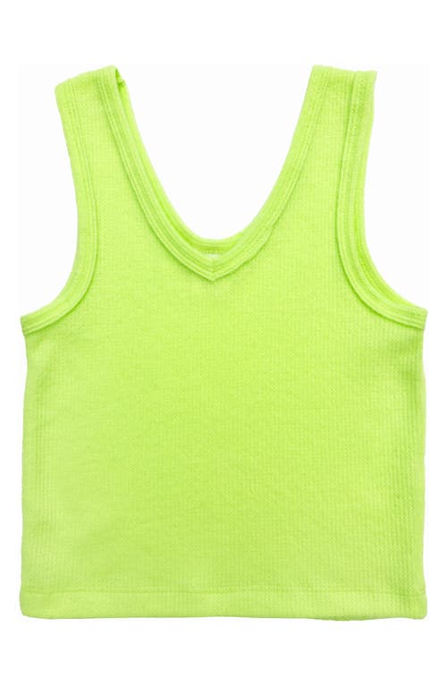 Suzette Collection Kids' Supersoft Waffle Tank in Lime Green  product