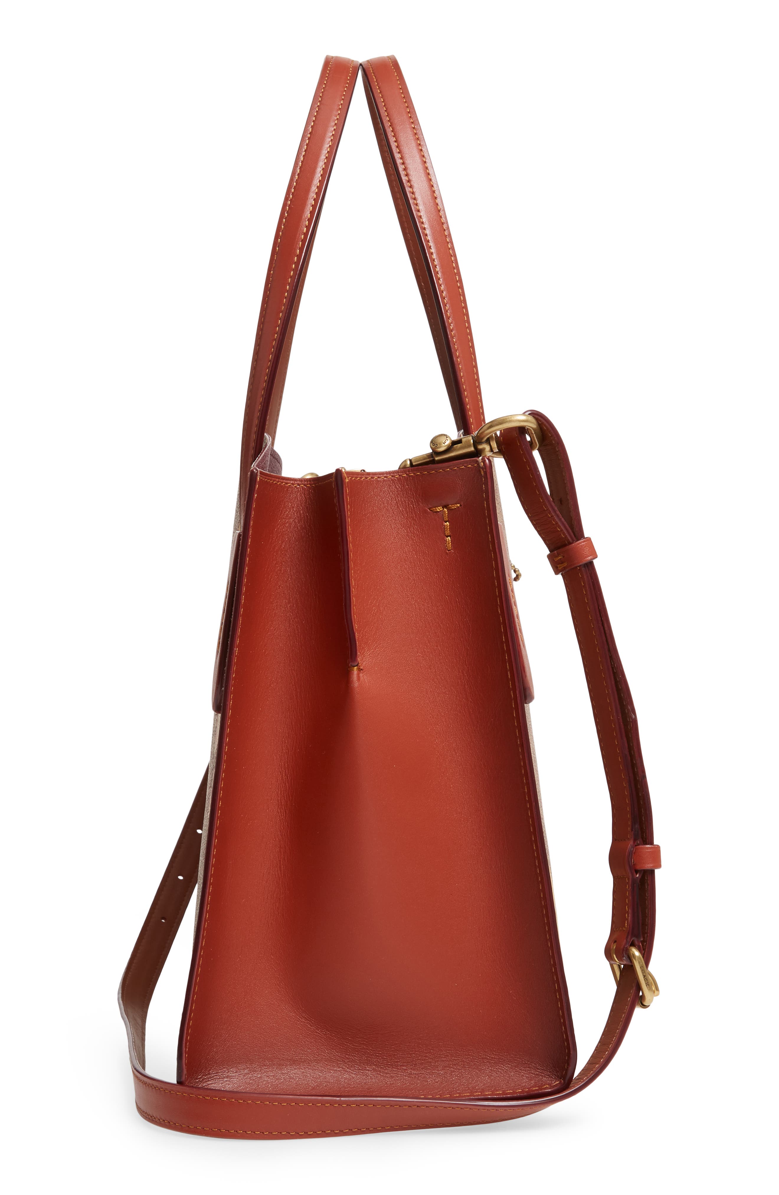 COACH Charlie Prairie Blossoms Signature Canvas Tote, Alternate, color, 