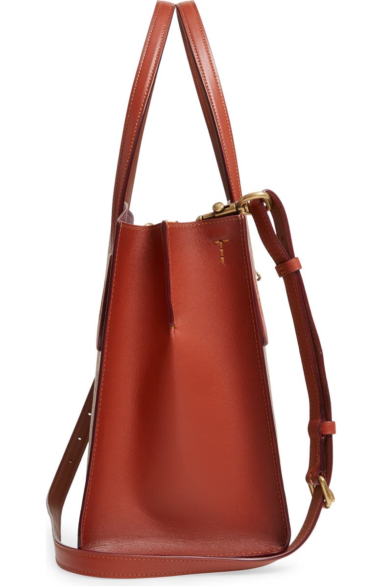 COACH Charlie Prairie Blossoms Signature Canvas Tote, Alternate, color,