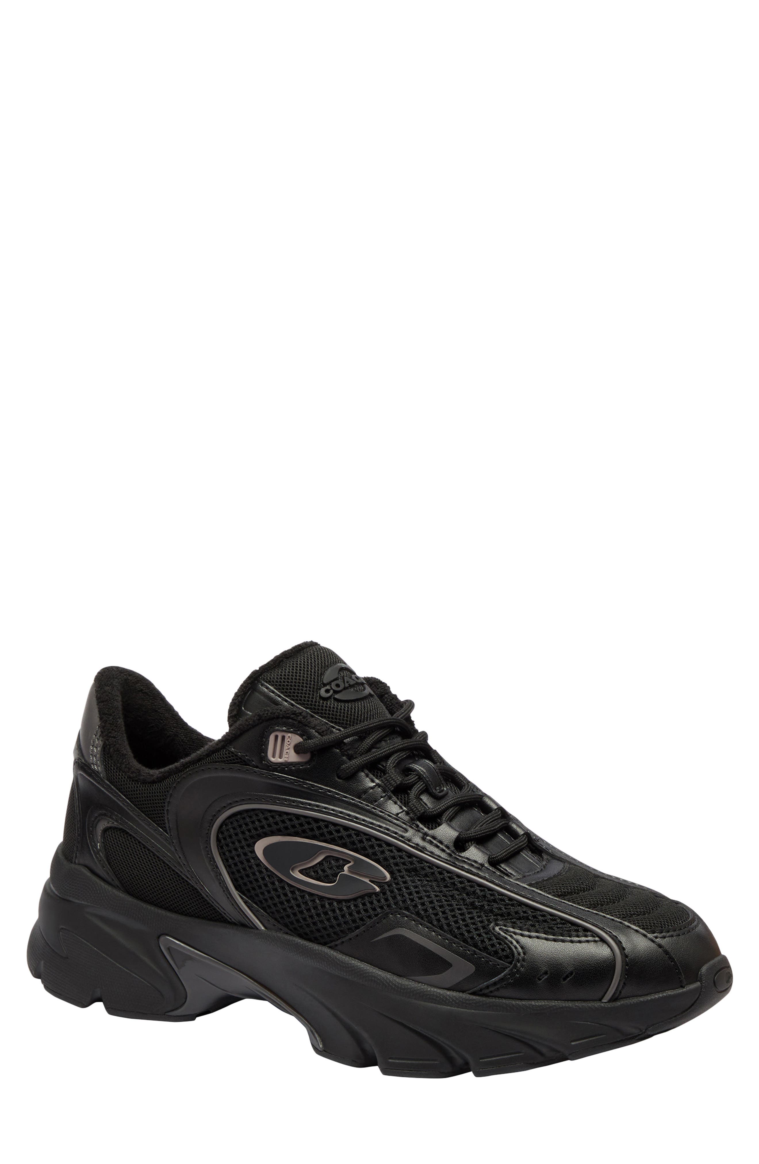 COACH Bolt Runner Sneaker, Main, color, Black/ Chalk
