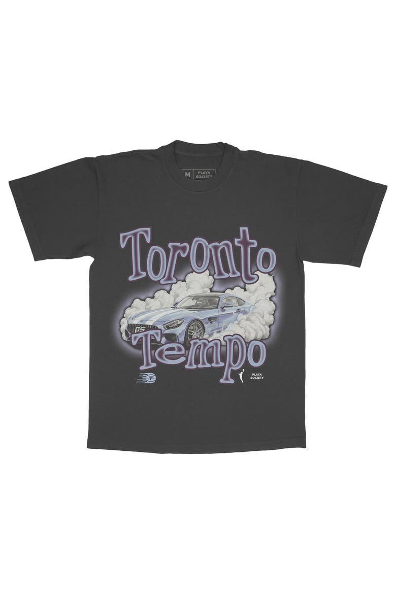 Unisex Playa Society Black Toronto Tempo Sketch T-Shirt, Main, color, Black