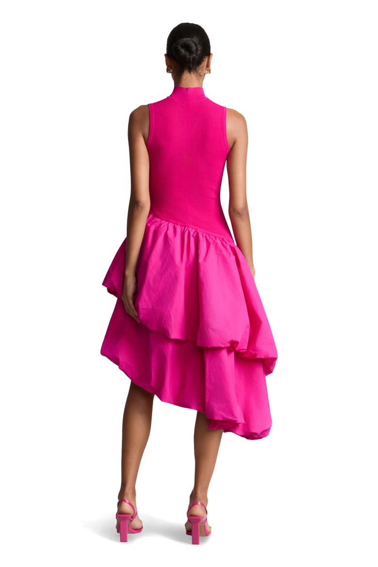 Eleonora Combo Tiered Dress, Alternate, color, Berry Blush