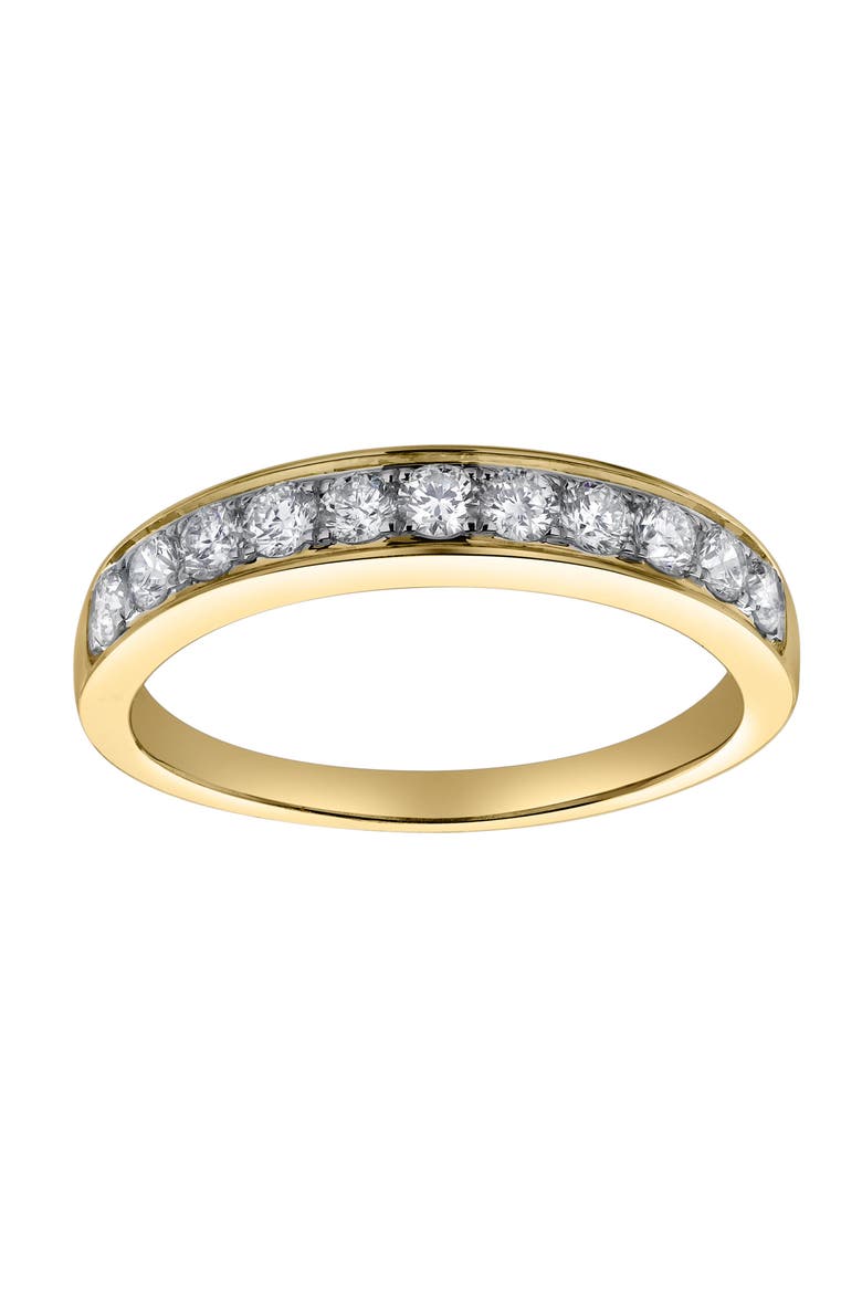 Apex 14K Gold Round Diamond Studded Band Ring - 0.5cts, Main, color, 14K Yellow Gold